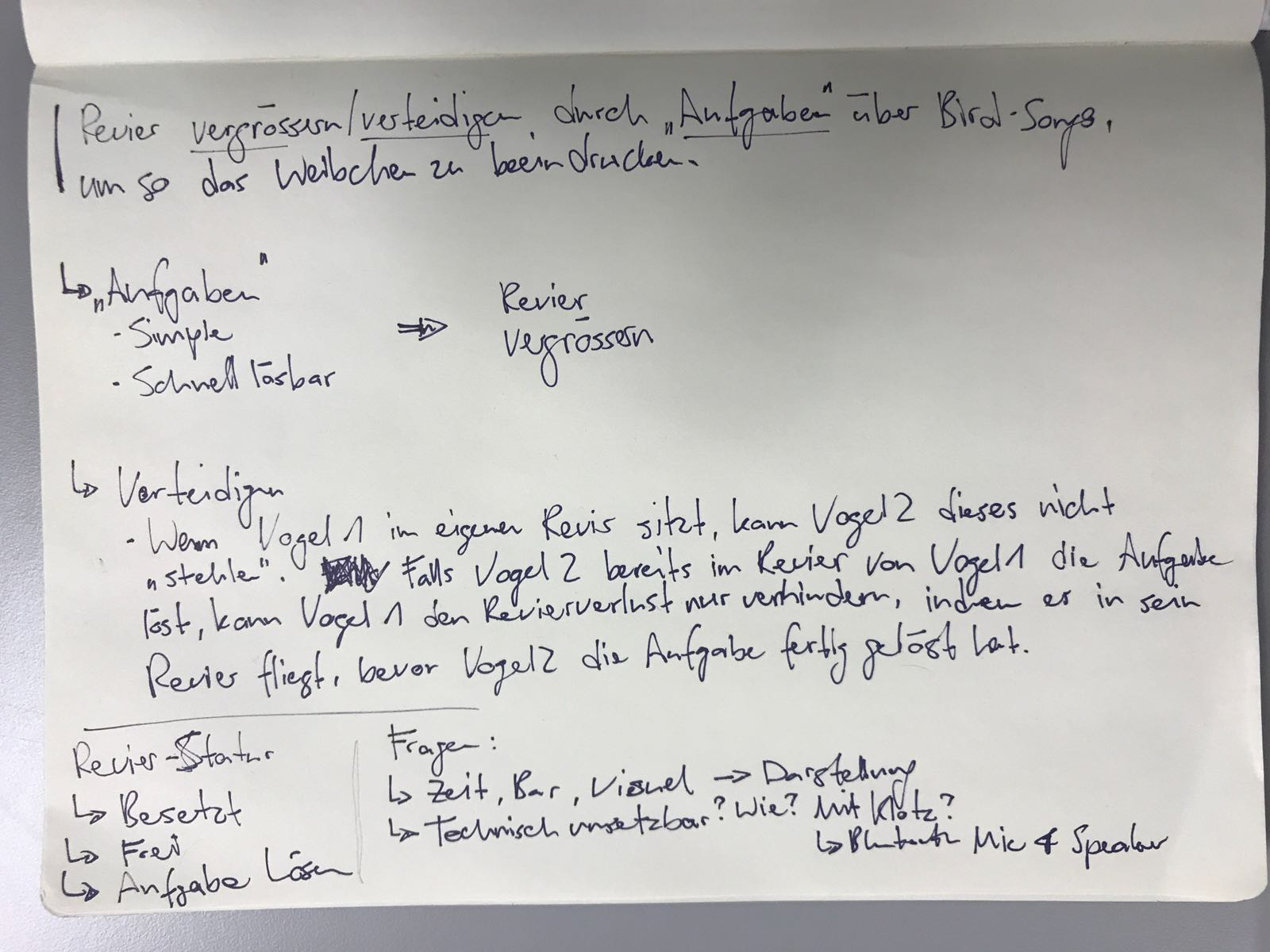 Description of Initial Concept